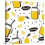 Hand Drawn Lemonade-Nadezda Barkova-Stretched Canvas