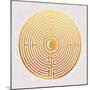 Hand Drawn Maze Labyrinth with Sun in It.-Katja Gerasimova-Mounted Art Print