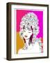 Hand Drawn Pop-Art Poster of a Fashion Model-LanaN.-Framed Art Print