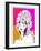 Hand Drawn Pop-Art Poster of a Fashion Model-LanaN.-Framed Art Print