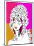 Hand Drawn Pop-Art Poster of a Fashion Model-LanaN.-Mounted Art Print