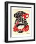 Hand Drawn Poster for Danny PiG Concert-Danny PiG-Framed Art Print