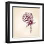 Hand Drawn Roses-VladisChern-Framed Art Print