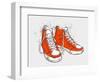 Hand-Drawn Sneakers-aggressor-Framed Art Print