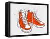 Hand-Drawn Sneakers-aggressor-Framed Stretched Canvas