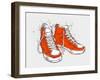 Hand-Drawn Sneakers-aggressor-Framed Art Print