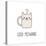 Hand Drawn Vector Illustration of a Kawaii Funny Steaming Mug Cup with Cat Ears, Text Good Meowning-null-Stretched Canvas