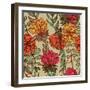 Hand Drawn Vintage Floral Pattern-tairen-Framed Art Print