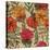 Hand Drawn Vintage Floral Pattern-tairen-Stretched Canvas