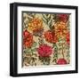 Hand Drawn Vintage Floral Pattern-tairen-Framed Art Print