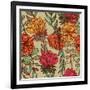 Hand Drawn Vintage Floral Pattern-tairen-Framed Art Print