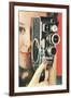 Hand-Held Home Movie Camera-null-Framed Art Print