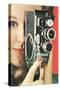 Hand-Held Home Movie Camera-null-Stretched Canvas