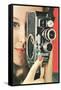 Hand-Held Home Movie Camera-null-Framed Stretched Canvas