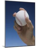 Hand Holding Baseball-null-Mounted Photographic Print