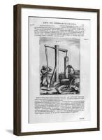 Hand Hydraulic Water Pump, 1678-Athanasius Kircher-Framed Giclee Print