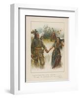 Hand in Hand They Went Together, Through the Woodland and the Meadow-Henry Marriott Paget-Framed Giclee Print