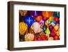 Hand-made silk lanterns for sale on the street in Hoi An, Quang Nam Province, Vietnam-Jason Langley-Framed Photographic Print