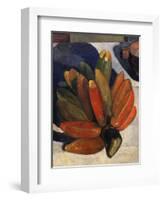 Hand of Bananas, from Le Repas, the Meal, 1891, Detail-Paul Gauguin-Framed Giclee Print