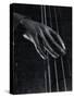 Hand of Bass Player on the Strings During Jam Session at Photographer Gjon Mili's Studio-Gjon Mili-Stretched Canvas