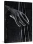 Hand of Bass Player on the Strings During Jam Session at Photographer Gjon Mili's Studio-Gjon Mili-Stretched Canvas