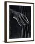 Hand of Bass Player on the Strings During Jam Session at Photographer Gjon Mili's Studio-Gjon Mili-Framed Photographic Print