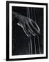 Hand of Bass Player on the Strings During Jam Session at Photographer Gjon Mili's Studio-Gjon Mili-Framed Photographic Print