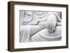 Hand of marble statue of the Goddess of Mercy and Compassion, Bodhisattva Avalokitshevara-Godong-Framed Photographic Print