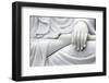 Hand of marble statue of the Goddess of Mercy and Compassion, Bodhisattva Avalokitshevara-Godong-Framed Photographic Print