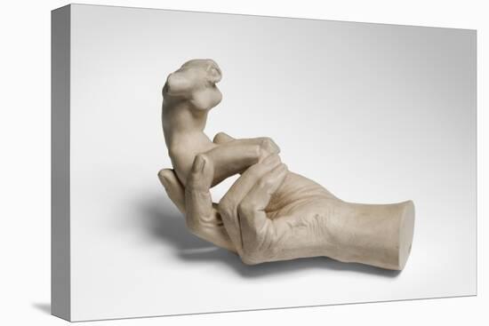 Hand of Rodin Holding a Torso, Cast by Paul Cruet (1880-1966), 1917 (Plaster)-Auguste Rodin-Stretched Canvas