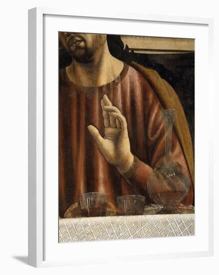 Hand of Saint James with Glasses and Carafe, from the Last Supper, Fresco C.1444-50 (Detail)-Andrea Del Castagno-Framed Giclee Print