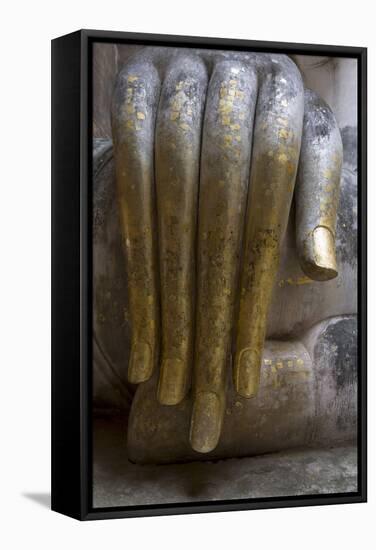 Hand of the Phra Achana Buddha Figure-Alex Robinson-Framed Stretched Canvas