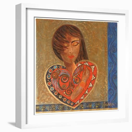 Hand on Heart, 2007-Sabira Manek-Framed Giclee Print