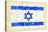 Hand Painted Acrylic Flag Of Israel-donatas1205-Stretched Canvas