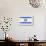 Hand Painted Acrylic Flag Of Israel-donatas1205-Art Print displayed on a wall