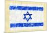 Hand Painted Acrylic Flag Of Israel-donatas1205-Mounted Premium Giclee Print