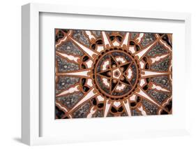 Hand-Painted Ceramic Dish, Traditional Craft, Rhodes, Greece-Kymri Wilt-Framed Photographic Print