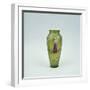 Hand-painted glass vase showing lady golfer, 10 1/2 inches high, c1905-Unknown-Framed Giclee Print