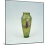 Hand-painted glass vase showing lady golfer, 10 1/2 inches high, c1905-Unknown-Mounted Giclee Print