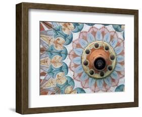 Hand-Painted Oxcart Wheel, Costa Rica-Darrell Gulin-Framed Photographic Print