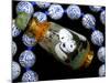 Hand Painted Panda Snuff Bottle, Chinese Bead Necklace, China-Cindy Miller Hopkins-Mounted Photographic Print