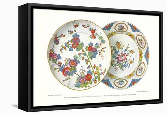 Hand-Painted Plates-null-Framed Stretched Canvas