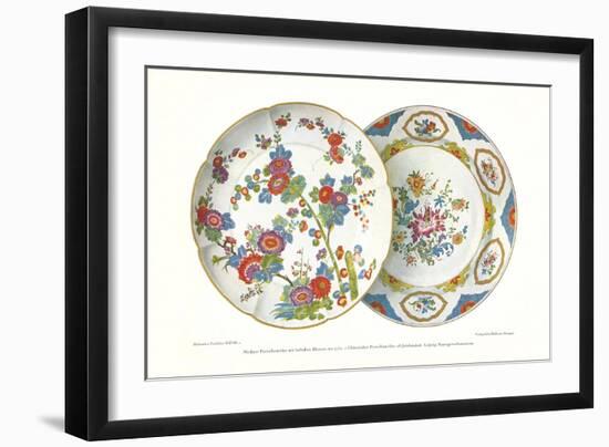 Hand-Painted Plates-null-Framed Art Print