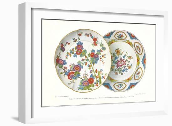Hand-Painted Plates-null-Framed Art Print