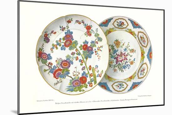 Hand-Painted Plates-null-Mounted Art Print