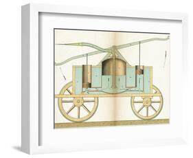 Hand Pump Fire Engine-null-Framed Art Print