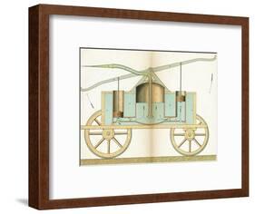 Hand Pump Fire Engine-null-Framed Art Print