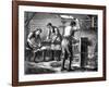 Hand-Scutchers at Work, C1880-null-Framed Giclee Print