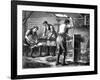 Hand-Scutchers at Work, C1880-null-Framed Giclee Print