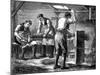 Hand-Scutchers at Work, C1880-null-Mounted Giclee Print